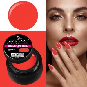 Gel UV Colorat Imperial Red 5ml, SensoPRO Milano - Img 2