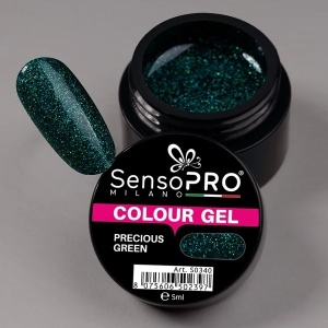 Gel UV Colorat Precious Green 5ml, SensoPRO Milano - Img 4