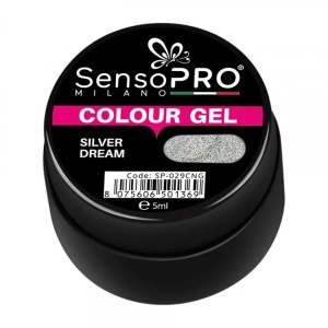 Gel UV Colorat Silver Dream 5ml, SensoPRO Milano - Img 4