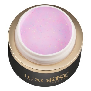 Gel UV Constructie Unghii Confetti Cake LUXORISE 15ml, Velvet Topping - Img 2