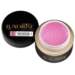 Gel UV Constructie Unghii RevoFlex Aurora Builder Gel LUXORISE 15ml, Pink Stardust - Img 2
