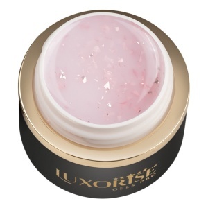 Gel UV Constructie Unghii RevoFlex Glitz LUXORISE 15ml, Blushing Spark - Img 2