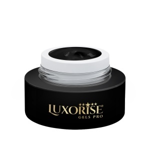Gel UV Nail Art Babyboomer LUXORISE Cushion Ombre Velvet - Silk Noir, 2ml - Img 2