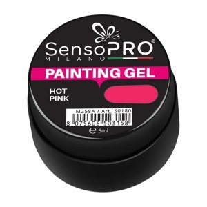 Gel UV Pictura Unghii Hot Pink 5ml, SensoPRO Milano - Img 2
