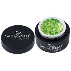 Gel UV Transparent Bloom Dream, SensoPRO Milano Expert Line - Mist & Petals 5ml - Img 4