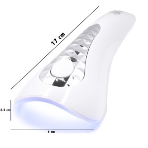Lampa Profesionala UV LED Nail Art Elite cu Acumulator LUXORISE, Silver - Img 6