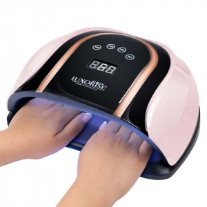Lampa UV LED pentru doua maini 140W INFINITY PRO - LUXORISE, Pink - Img 2