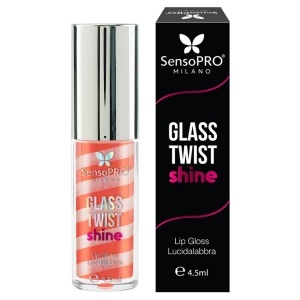 Luciu de buze Glass Twist Shine SensoPRO Milano, Roll Coral - Img 3