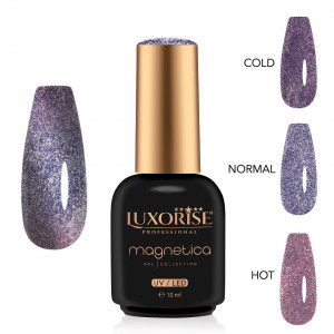 Oja Semipermanenta LUXORISE MAGNETICA - ThermoCharm, Orchid Opulence 10ml - Img 2
