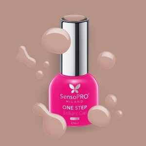Oja Semipermanenta One Step Brilliant Gel SensoPRO Milano - #44 Guilty Kiss, 8ml - Img 2