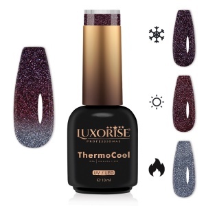 Oja Semipermanenta Termica 3 Culori LUXORISE ThermoCool, Cosmic Cassie 10ml