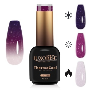 Oja Semipermanenta Termica 3 Culori LUXORISE ThermoCool, Radiant Princess 10ml
