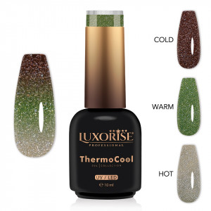 Oja Semipermanenta Termica 3 Culori LUXORISE ThermoCool, Serene Mind 10ml - Img 2