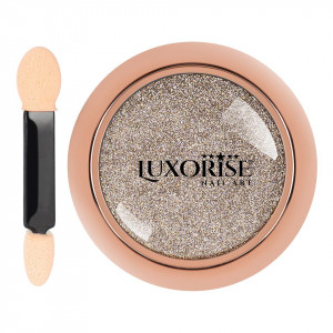 Pigment Unghii LUXORISE Mirror Powder, Platinum Gold - Img 3