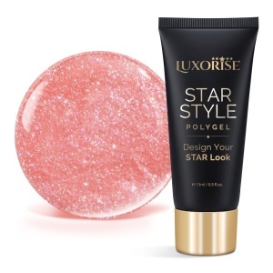 Polygel LUXORISE STAR STYLE - STAR VIBE Collection, Firelight Fame, 15ml