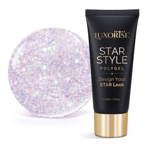 Polygel LUXORISE STAR STYLE - STAR VIBE Collection, Holo Star, 30ml