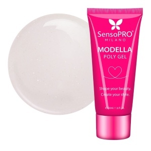 Polygel MODELLA SensoPRO Milano - Satin Rose, 50ml