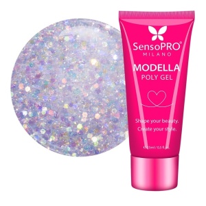 Polygel MODELLA SensoPRO Milano - Starlit Opal, 15ml