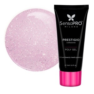 Polygel PRESTIGIO SensoPRO Milano - Sugar Blush, 15ml