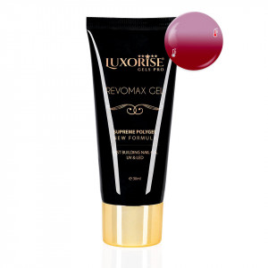 Polygel Thermo REVOMAX GEL LUXORISE Ruby Flaming, 30ml - Img 2