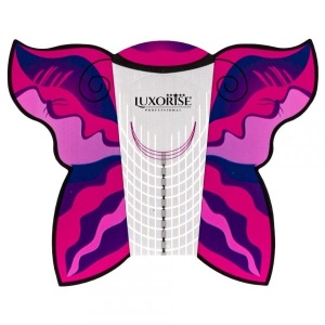 Sabloane Unghii Constructie LUXORISE- Rola Fluture Fuchsia, 500 buc