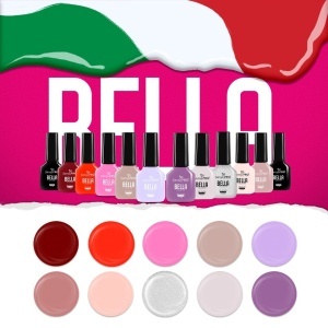 Set 10 Oje Semipermanente, Base Coat & Top Coat BELLA SensoPRO Milano, Timeless Elegance - Img 3