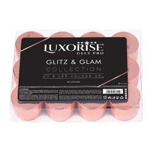 Set 12 Geluri UV Colorate LUXORISE, Glitz & Glam - Img 4
