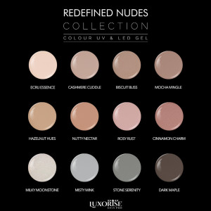 Set 12 Geluri UV Colorate LUXORISE, Redefined Nudes - Img 2