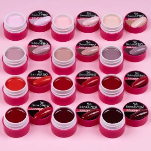Set 12 Geluri UV Colorate SensoPRO Milano - Nude & Red Collection - Img 4