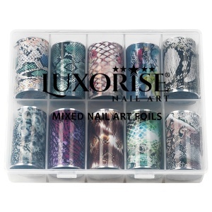Set Folii Transfer LUXORISE #45 Snake Colors, Set 10 buc - Img 2