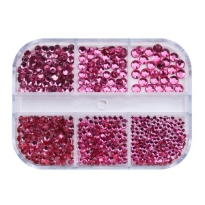 Strasuri Unghii LUXORISE Ruby Temptation, 6 modele - Img 1