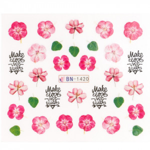Tatuaj Unghii Flower Burst - BN-1420, LUXORISE - Img 2