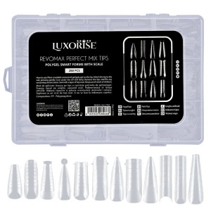 Tipsuri Reutilizabile REVOMAX Perfect Mix LUXORISE pentru Polygel si Gel, 288 buc - Img 2