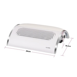 Aspirator Praf Unghii Profesional 3 motoare TrioPower PRO - LUXORISE, Alb - Img 3