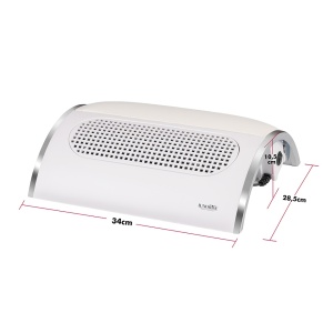 Aspirator Praf Unghii Profesional 3 motoare TrioPower PRO - LUXORISE, Alb - Img 3