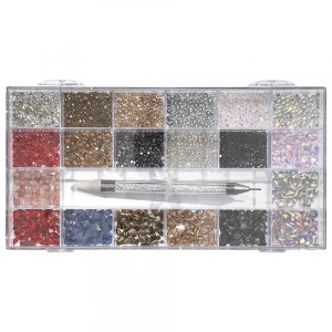 Cristale Unghii Crystal Blossom LUXORISE, Set 20 modele - Img 3