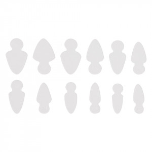 French Silicone Pads Reutilizabile LUXORISE pentru Tipsuri Smart Forms, 120 buc LX02 - Img 2