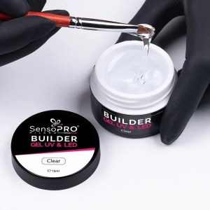 Gel Constructie Unghii SensoPRO Milano - Clear 15ml - Img 4