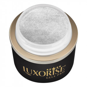 Gel Pictura Unghii LUXORISE Perfect Line - Metallic Grey, 5ml - Img 2