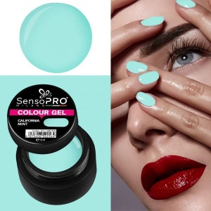 Gel UV Colorat California Mint 5ml, SensoPRO Milano - Img 4