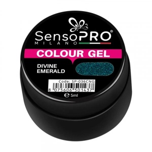 Gel UV Colorat Divine Emerald 5ml, SensoPRO Milano - Img 2