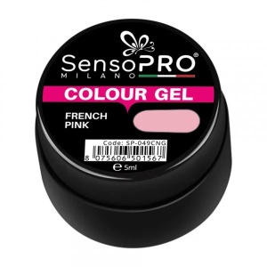 Gel UV Colorat French Pink 5ml, SensoPRO Milano - Img 2