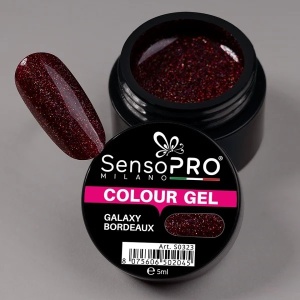 Gel UV Colorat Galaxy Bordeaux 5ml, SensoPRO Milano - Img 4