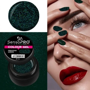 Gel UV Colorat Precious Green 5ml, SensoPRO Milano - Img 2