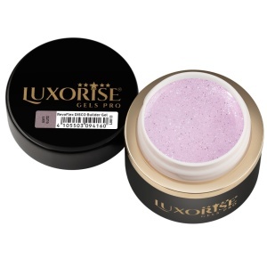 Gel UV Constructie Unghii RevoFlex Disco LUXORISE 15ml, Soft Glitz - Img 3