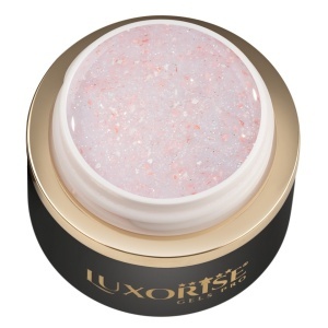Gel UV Constructie Unghii RevoFlex Glitz LUXORISE 15ml, Champagne Glow - Img 2