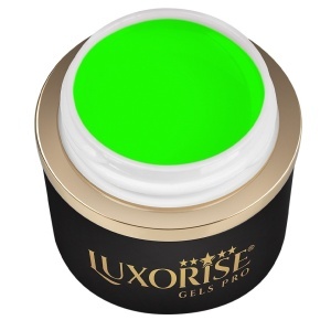 Gel UV Constructie Unghii RevoFlex Neon LUXORISE 15ml, Green - Img 2