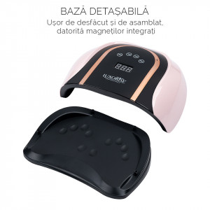 Lampa UV LED pentru doua maini 140W INFINITY PRO - LUXORISE, Pink - Img 6