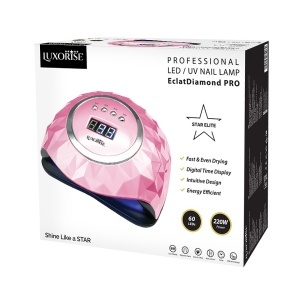 Lampa UV LED Unghii 220W EclatDiamond PRO - LUXORISE, Laser Pink - Img 3