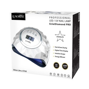 Lampa UV LED Unghii 220W EclatDiamond PRO - LUXORISE, White - Img 6